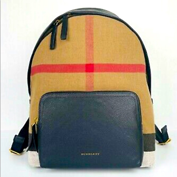 SOLD on eBay Burberry Abbeydale Leather Backpack - Picture 1 of 3
